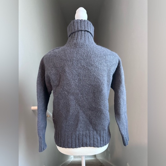 Bare Knitwear Women's Handmade Gray Turtleneck Sweater Alpaca Blend Size XS - Picture 4 of 5